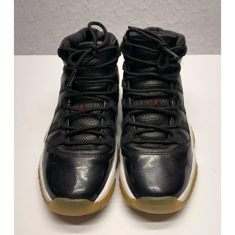Nike Air Jordan 11 Retro Low GS 72-10 Black/Gym Red Size 4.5Y (378038-002)